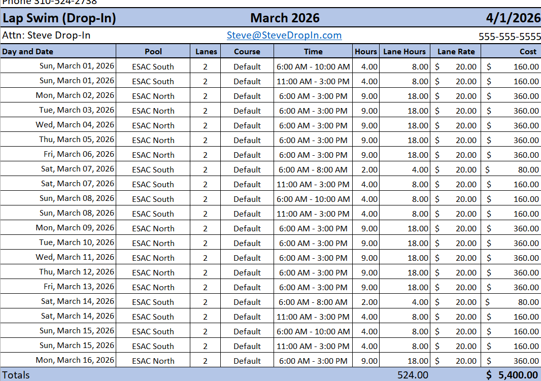 Exportable Invoices